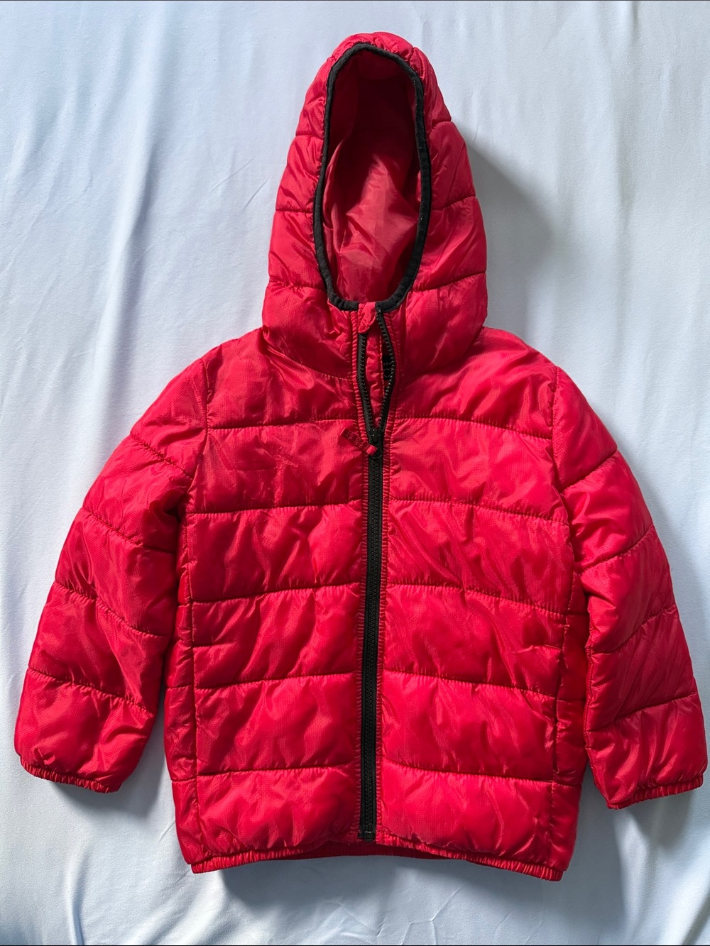 The Children's Place Bright Red Hooded Puffer Jacket for Kids